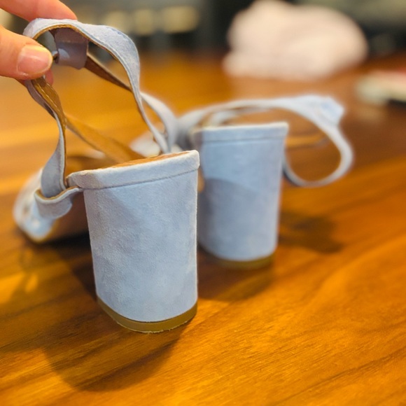 Maguire Light Blue Suede Block Heel Sandals – Made in Italy – Size 37 - Picture 13 of 13